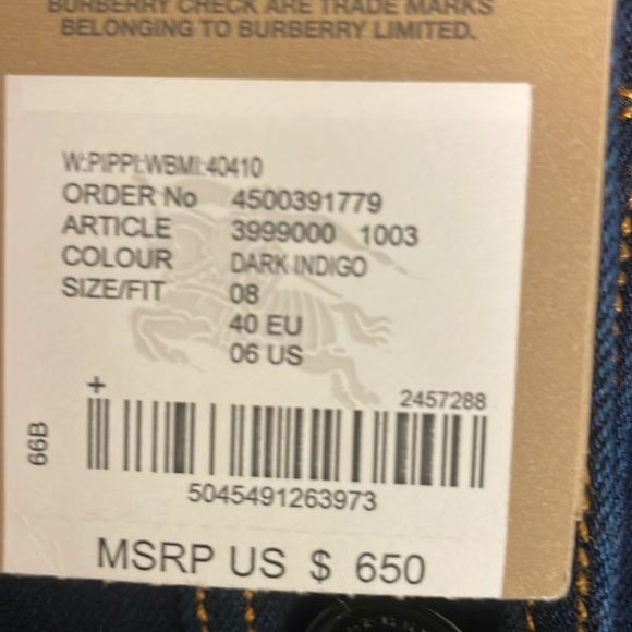 Burberry Jean dress never worn . With tags - Picture 4 of 4